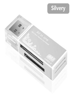 اشتري 4 In 1 USB Card Reader Adapter For Memory Stick Pro Duo Micro SD/T-Flash/M2/MS في السعودية