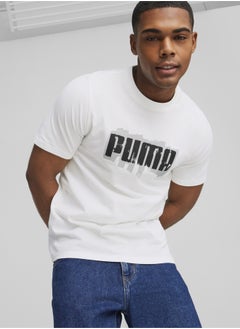 Buy PUMA Mens Graphics Wording Short Sleeve T-Shirt in UAE