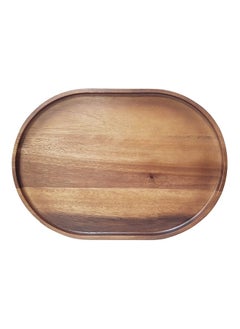 اشتري Acacia oval serving tray wooden board tableware cheese platter serving plate  - AC3625 في الامارات