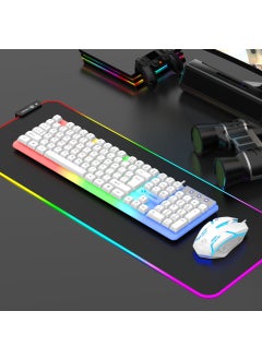 Buy LIMEIDE Li magnesium upgraded GTX350 luminous keyboard mouse USB mechanical feel wired spherical keycap coverGTX350 ball cap suit White GTX350 ball cap suit White in Saudi Arabia