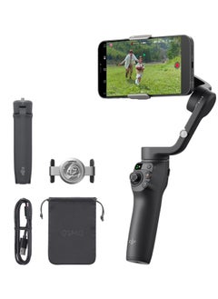 اشتري OSMO Mobile 6 Smartphone Gimbal Stabilizer, 3-Axis Phone Gimbal, Built-in Extension Rod, Portable and Foldable for Android & iPhone في الامارات