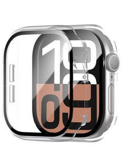 Buy Apple Watch Case Series 10 46MM, Protection Case with Builtin Tempered Glass Case for Apple Watch Series 10 46mm Clear in UAE