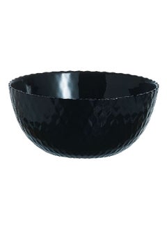 Buy Pampille Dishwasher And Microwave Safe Tempered Glass Multipurpose Bowl Black 13 Cm Q4621 in Saudi Arabia