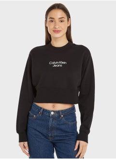 Buy Logo Detail Sweatshirt in UAE