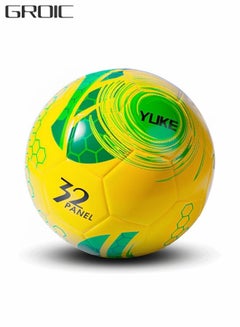 Buy Sports Soccer Balls Official Size 5 Traditional Soccer Balls Size for Kids and Adult Training Ball Official Match Football Balls with Pump, Outdoor & Indoor Match or Game in UAE