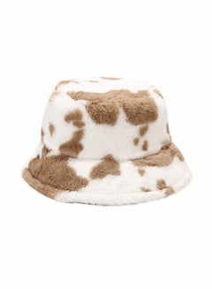 Buy Fluffy Bucket Hat Cosplay Costume for Adult (Unisex) Winter Plush Brown Color Arrowhead Fisherman Hat in Saudi Arabia