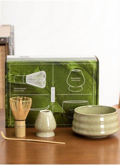 Buy Matcha Set - Matcha Whisk (Chasen)  Traditional Scoop (Chashaku)  Whisk Holder  Matcha Bowl - The Perfect Bamboo Matcha Kit to Prepare a Traditional Cup of Japanese Matcha Tea (Green) in UAE