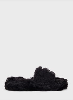 Buy Diamante Fluffy Bedroom Slippers in Saudi Arabia