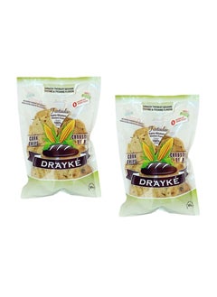 Buy Drayke Thyme Corn Crackers 2 x 80g Healthy Baked Crackers, Healthy Diet, Alternative to Bread, Made from Natural Corn & Plant-Based Ingredients in UAE