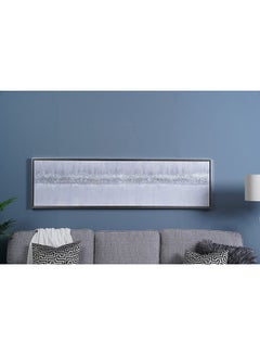 Buy Tinsel Town Hand Painted Framed Canvas Art 180x50Cm Silver in UAE