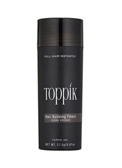 Buy Toppik Hair Building Fibers Dark Brown 27.5g Fill In Fine or Thinning Hair, Instantly Thicker, Fuller Natural Looking Hair in UAE