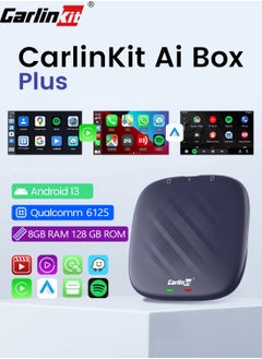 اشتري CarlinKit Android 13 Ultra CarPlay Ai Box Android Auto Wireless CarPlay QCM6125 8G+128GB GPS Plug&Play Support Video Playback App في السعودية