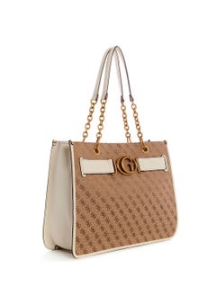 Buy Guess Latte Brown Stone Aviana Tote Bag for Women JB841423 in UAE