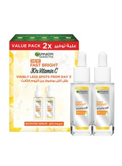 اشتري SkinActive Fast Bright 30x Vitamin C Booster Serum, Anti Dark Spot - Twin Pack, 30ml x2 في السعودية