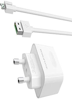 اشتري BOROFONE BA32A Wall Charger With Single Port and Micro Cable Set Of 2 Pieces - White في مصر