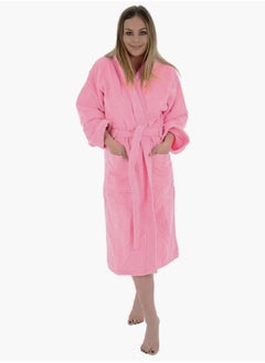 Buy Pink Color Nightwear Dressing Gowns Bathrobe Small size in UAE