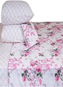 اشتري Family Bed 187 Flat Bed sheet Set Cotton 3 pieces size 180 x 250 cm في مصر