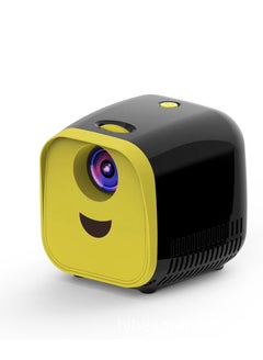 Buy Mini LED Video Projector for Home Theater, Indoor Projector 1080p Yellow , Micro Student Early Education Projector in Saudi Arabia