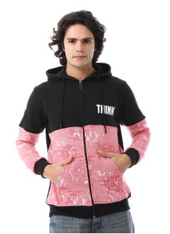 Buy Mens Hoodie With Through Zipper And Army Design in Egypt