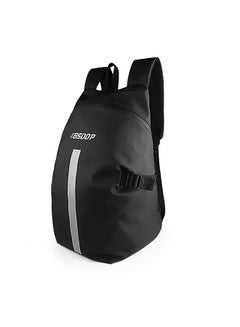 اشتري BSDDP RH-A0809 Motorcycle Helmet Backpack Reflective Strip Two-way Zipper Helmet Bag for Men Travel Backpack في الامارات