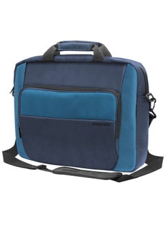 اشتري Promate Laptop Bag, Premium Durable Lightweight Messenger Bag with Multiple Spacious Compartments, Water-Resistance, Luggage Belt and Secure Zippers for 15.6-inch Laptops, Tablets, Limber-MB.Blue في السعودية