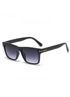 اشتري Luxury Black Gradient Sunglass for men and Women, Trendy Square Fashion Sunglasses في السعودية