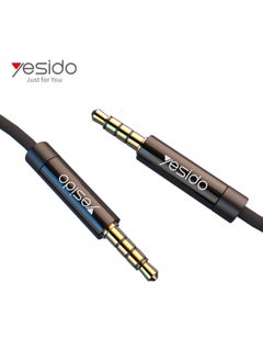 Buy YAU14 1m Nylon Braided 3.5Mm To 3.5Mm Jack plug Speakers Music Connection Aux Auxiliar Audio Cable in Egypt