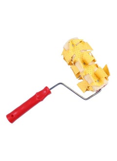 Buy Flower Design Paint Roller Yellow/Red/Silver 7inch in Saudi Arabia