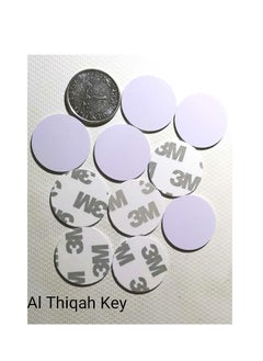 اشتري RFID Smart Changeable Card IC coin Card Keyfob with Block 0 Writable 13.56Mhz Mifare M1 1K S50 Copy Clone Works on UID Series Entry Access Proximity Card with round sticker 20  pieces في الامارات