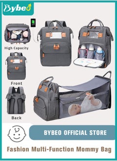 Buy Baby Diaper Bag Backpack, Multifunction Diapers Changing Station for Boys Girls Outdoor and Travel, Infant Shower Gifts, Large Capacity, 900d Oxford, USB Port in Saudi Arabia