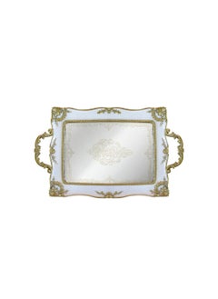 Buy Metallic Resin Decorative Serving Tray in UAE