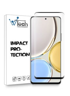 Buy Premium E2E Full Surface Full Glue Tempered Glass Screen Protector For Honor X9 Clear/Black in Saudi Arabia