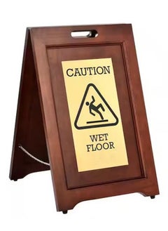 Buy Commercial Wooden Caution Board Wet Sign in UAE