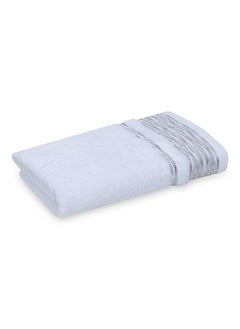 Buy Rays Lurex Hand Towel, Ivory & Silver - 500 GSM, 80x50 cm in UAE