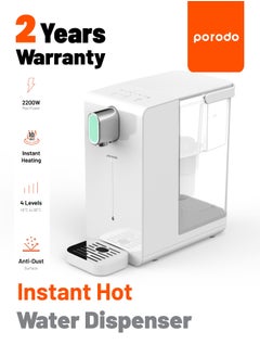 Buy Instant Hot Water Dispenser With Automatic Ambient Lighting UK 3Pin Power Cord Length 1m, 2200W Max Power, w, 20L/h Hot Water Capacity, 4 Levels of Temperature/ Anti-Dust/ W in UAE