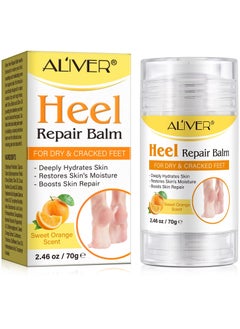 Buy 70g Cracked Heel Repair Balm Sweet Orange Scent Foot Cream for Cracked Heels and Dry Skin Cracked Heel Repair Balm with Shea Butter & Olive Oil Hydrates and Softens Dry Feet in UAE