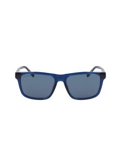 Buy FULL RIM BIO INJ-G820 MODIFIED RECTANGLE LACOSTE SUNS L6025S  5617 (410) TRANSPARENT BLUE in UAE