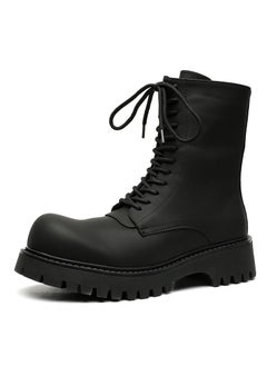 Buy New Youth Fashion Thick Sole High Top Boots in UAE