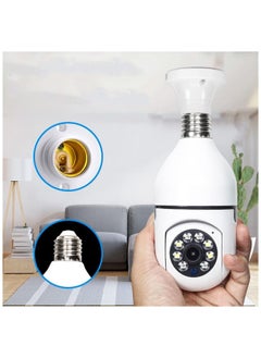 Buy E27 Camera 1080P Security Camera System 360 Degree Wireless Home Surveillance Cameras Two Way Audio, Full Color Night Vision Smart Motion Detection in Saudi Arabia