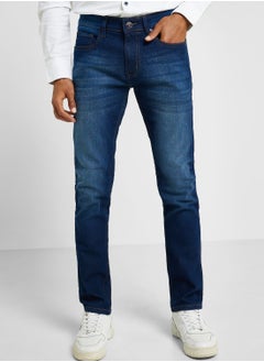 اشتري Thomas Scott Men Smart Slim Fit Clean Look Light Fade Stretchable Jeans في الامارات