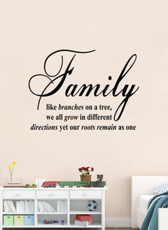 Buy Family like Branches on a Tree Quote  Wall Decal - Wall Arts Home Décor - Wall Sticker, 60x80 cm by Spoil Your Wall in UAE