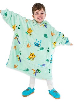 Buy Milk&Moo Little Mermaid Wearable Hooded Blanket with Pouch Green in UAE