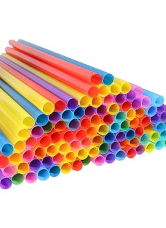 اشتري Jumbo Smoothie Straws , Chetexus Colorful Disposable Wide-mouthed Large Straw Plastic Milkshake (0.4" Diameter and 10.2" Long) في الامارات