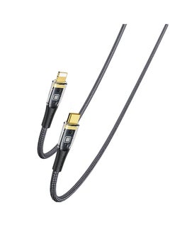 Buy YESIDO CA102 PD 20W USB-C / Type-C to 8 Pin Braided Charging Data Cable, Length:2m(Black) in Egypt