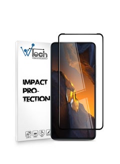 Buy Premium E2E Full Glue Full Cover Tempered Glass Screen Protector For Xiaomi Poco F5 5G 2023 Clear/Black in UAE