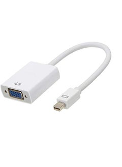 Buy Generic Mini Display Port To Vga Cable adapter Converter For Macbook White Color in Egypt