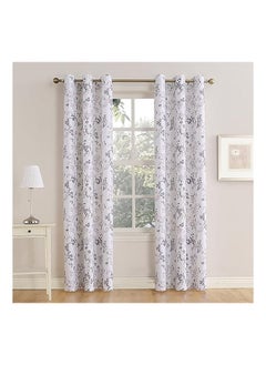 Buy Linen Velvet Sabia Curtain Modern Sheer Design With Steel Grommets 1 Pcs in Egypt