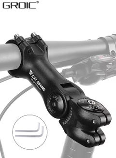 Buy Adjustable MTB Stem 31.8mm - 120mm 60 Degree Bike Stem Riser for Handlebar - Aluminum Alloy Mountain Bike Handlebar Riser Extender for MTB Road City Bike Bicycle in UAE