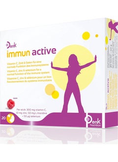 Buy Immun Active - Comprehensive Immune Support with Vitamin C, Zinc & Selenium 20 Stick in UAE