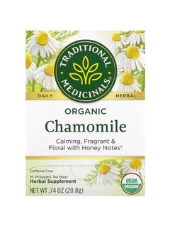 اشتري Organic Chamomile, Caffeine Free, 16 Encapsulated Tea Bags, 0.74 oz (20.8 g) في الامارات